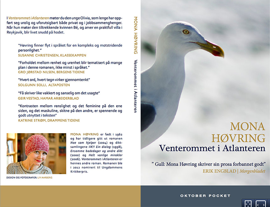 Liv Aarberg designa bokomslag som ein del av sitt særemne i norsk.